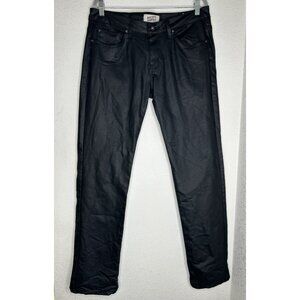 Naked & Famous Jeans Mens 36 Super Skinny Guy Wax Coated Stretch Denim Pants